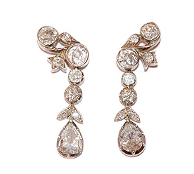 VictorianDiamondDropEarrings